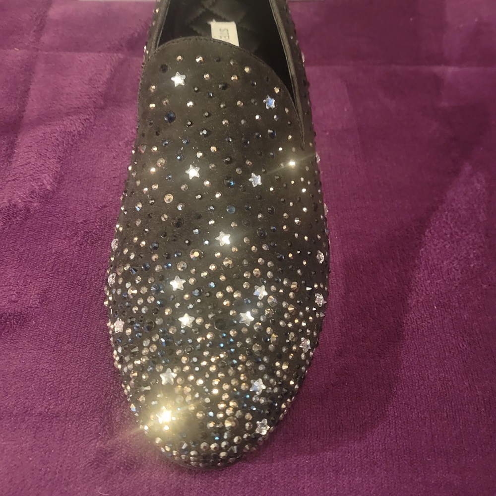 Steve Madden, Starry Black Loafer, Mens sz 12, New w/Box